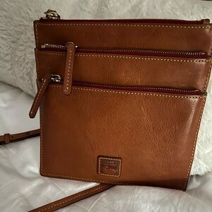 Dooney & Bourke Tan Leather Crossbody Bag